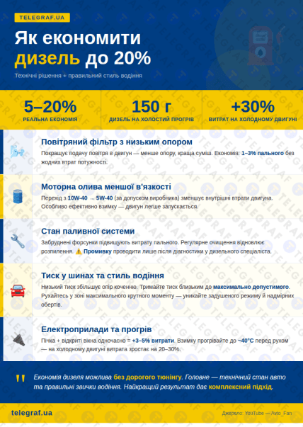 Как сэкономить дизель
