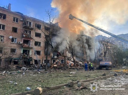 Наслідки удару РФ по Києву 24.05.2026