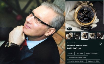 Геннадий Буткевич с часами Bovet Sportster Chronograph 44mm Rose Gold