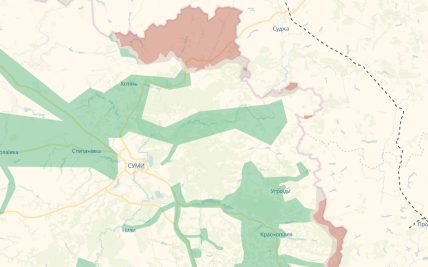 Карта DeepState, де зараз йдуть бої в Сумській області 16.03.2026