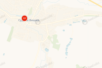 Карта загрязнения воздуха во Львовской области