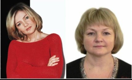 Оксану Найчук в молодости и сейчас