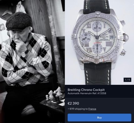 Геннадий Буткевич с часами Breitling Chrono Cockpit