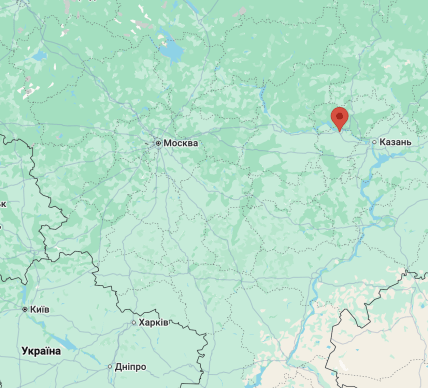 Чебоксары на карте