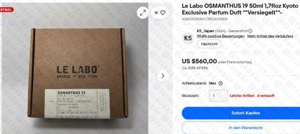 духи Osmanthus 19 Le Labo