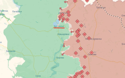 Куп’янськ на карті 2 січня 2026