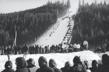 Перший трамплін у Ворохті, 1936 рік