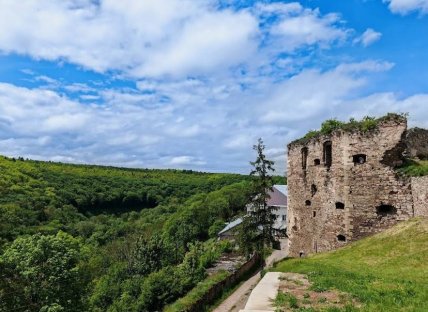Краєвид із замку в Язловці
