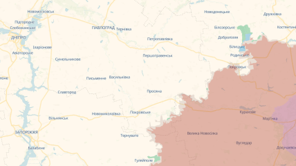 Карта боїв у Дніпропетровській області DeepState