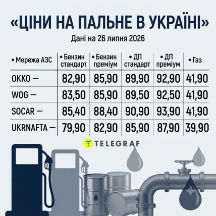 Ціни на бензин.