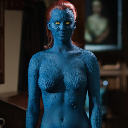 Джениффер Лоуренс в роли Мистик в фильме "Люди Икс"