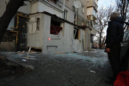 Последствия ракетного удара по Киеву 31.12.2022
