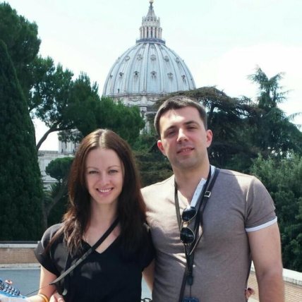 Володимир Кудрицький з дружиною Олександрою