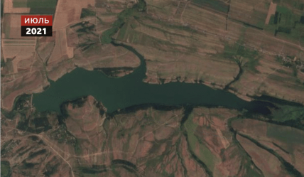 Вільхівське водосховище у 2021