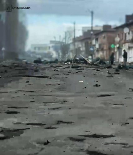 Ямпіль після атаки 27 квітня
