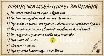 Тест на знание украинского языка