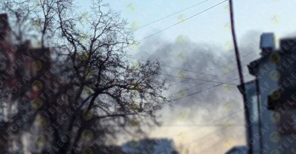 Дым на месте удара РФ по Тернополю 19 ноября