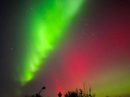 Северное сияние во Леве 20 января.