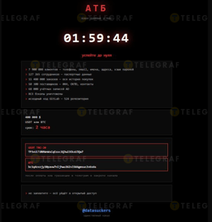 Требования DataSuckers