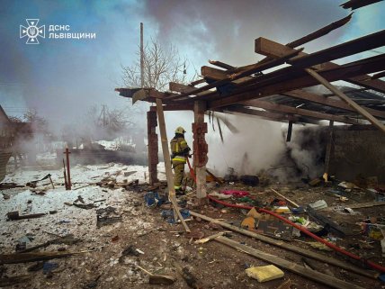 Поселок Добротвор после атаки