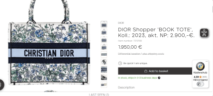 Dior Book Tote