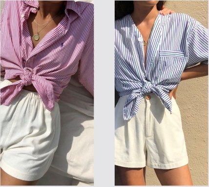 розовая полосатая рубашка