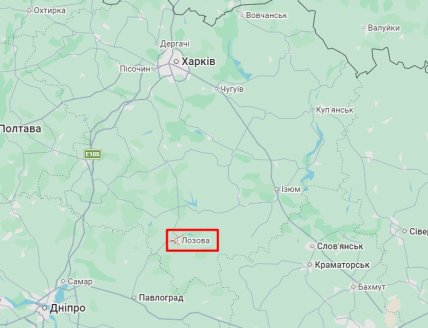 Лозовая Харьковская область карта