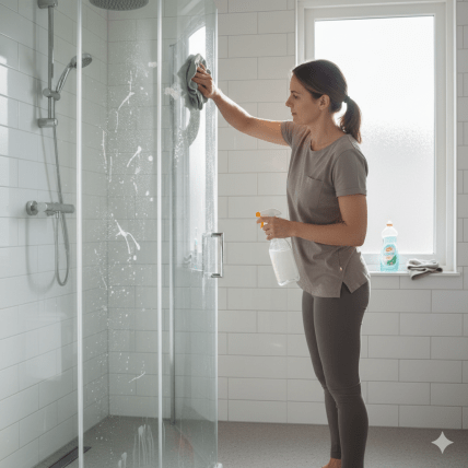 душевая кабина, уборка