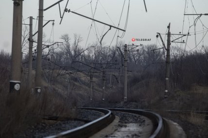 Разрушена железная дорога в Бахмуте