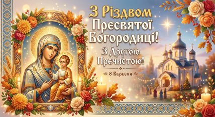 поздравляю со второй пречистой 8 сентября
