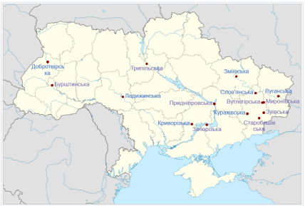 тес в україні карта