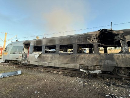 Поезд Киев-Харьков, атаковавшая РФ 28.09.2025