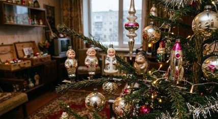 Елочные игрушки из стекла