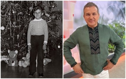 Юрий Горбунов в детстве и сейчас