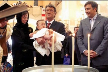 Крестными Николоза стали два экс-президента