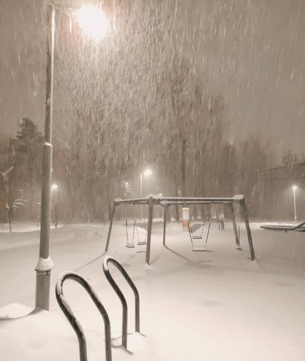 Снег в Москве 18.12