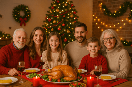 Сім'я на Різдво