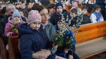 Вербное воскресенье в греко-католическом храме