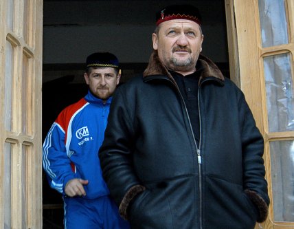 Рамзан Кадыров с отцом Ахматом