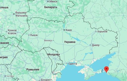 Витязево на карте