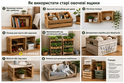 Как дать вторую жизнь старым овощным ящикам
