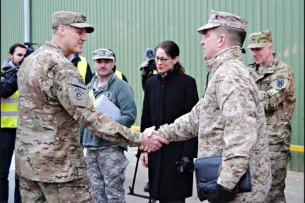 В Латвию прибыло более 120 единиц техники из США