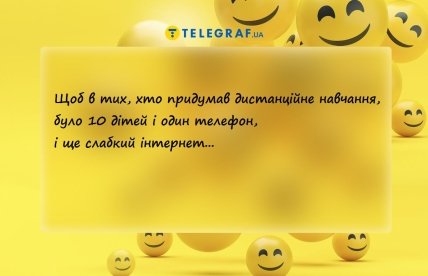 анекдот про дистанційне навчання
