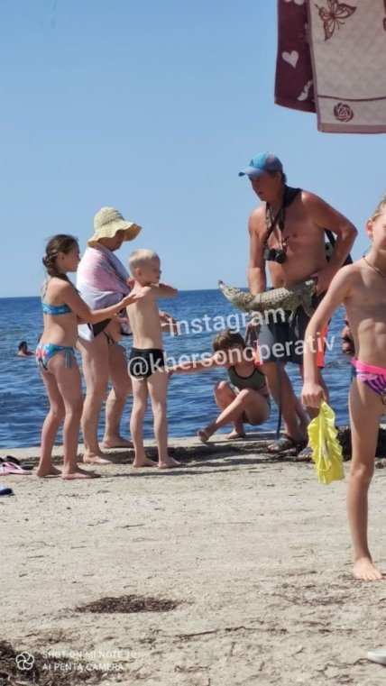 Крокодил із заклеєною пащею