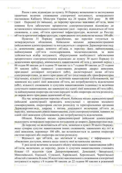 Відповідь МОЗ на запит Телеграфа