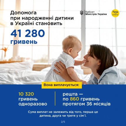 Допомога при народженні дитини