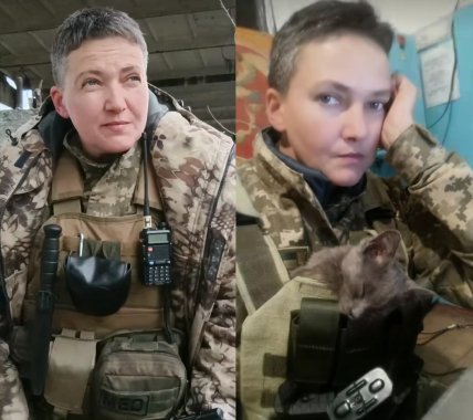 Надежда Савченко на фронте