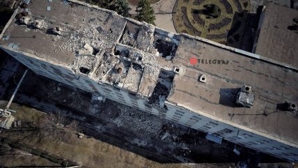 Зруйнований житлово-комунальний коледж у Харкові