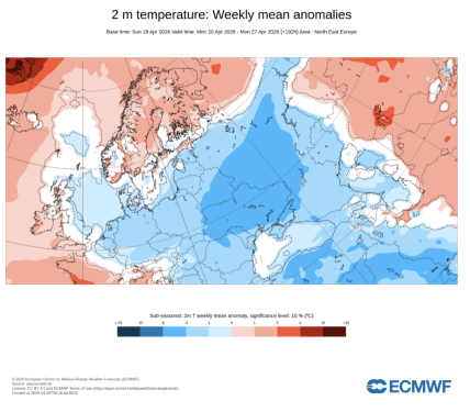Карта температур