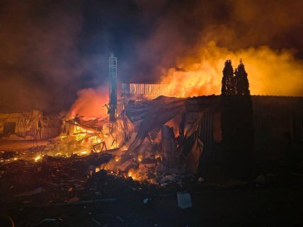 Пожар в Броварах